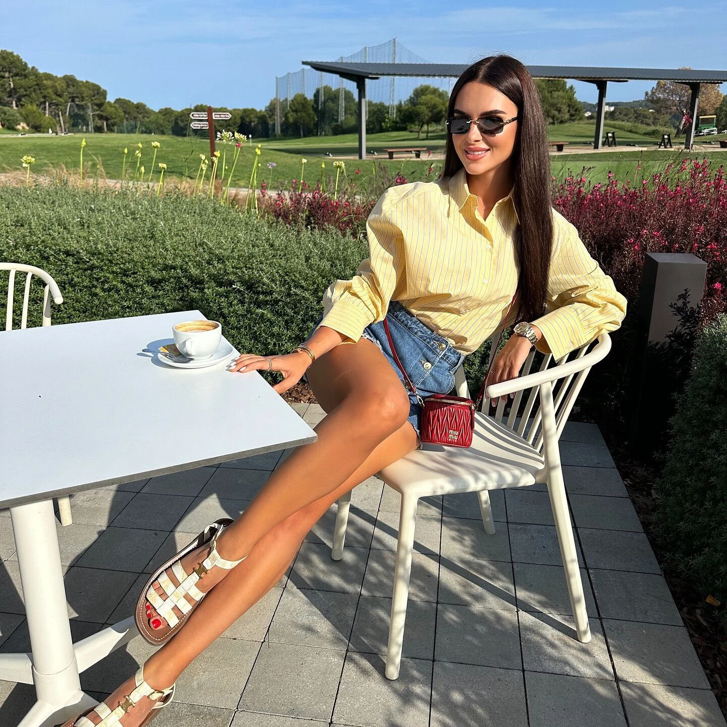 Gelb gestreifte übergroße Blusen Frauen Langarm T-Shirt Top High Street Casual Umlegekragen Blusen weibliche Baumwollhemden