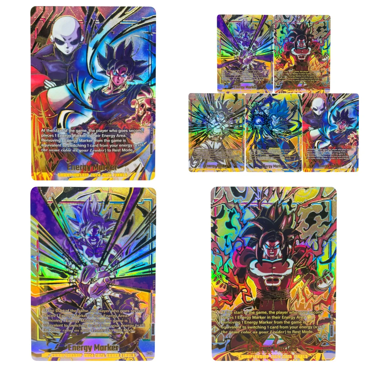 Dragon Ball Sammelkarten Son Goku Gogeta CHAMPIONSHIP 2024-2025 FINALS Karte DIY Heißprägung selbstgemachte Spielkarten Geschenkspielzeug