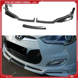 Carbon Front Lip For Hyundai Veloster Carbon Fiber F35 Style Front Lip 3Pcs(Non Turbo Only) Tuning Trim Accessories For Veloster