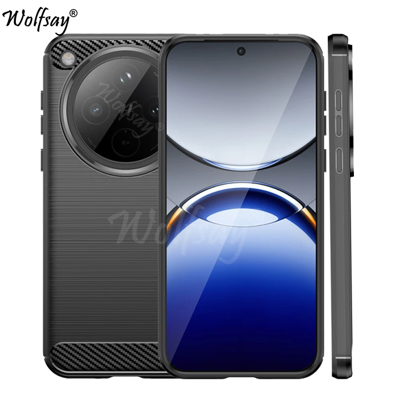 For Oppo Find X8 Case Anti-knock Soft Silicone Carbon Fiber Back Cover For Oppo Find X8 FindX8 Pro Case For Oppo Find X8 Case