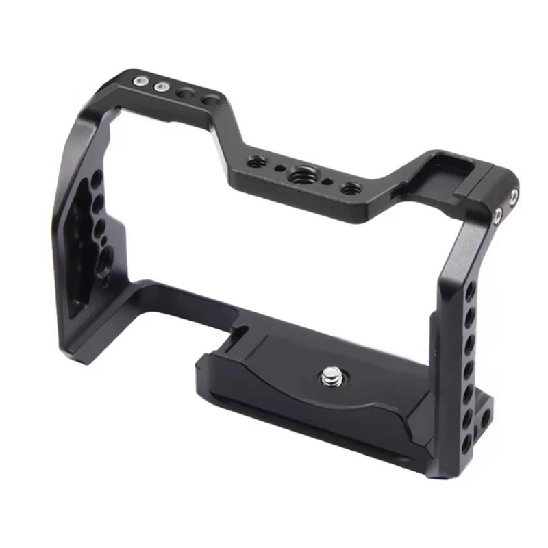 

Protective Cage for A6700 Camera with Cable Clamp Aluminum Alloy Frame Cover 1/4'' 3/8'' Screw Hole Mount Frame Dropship