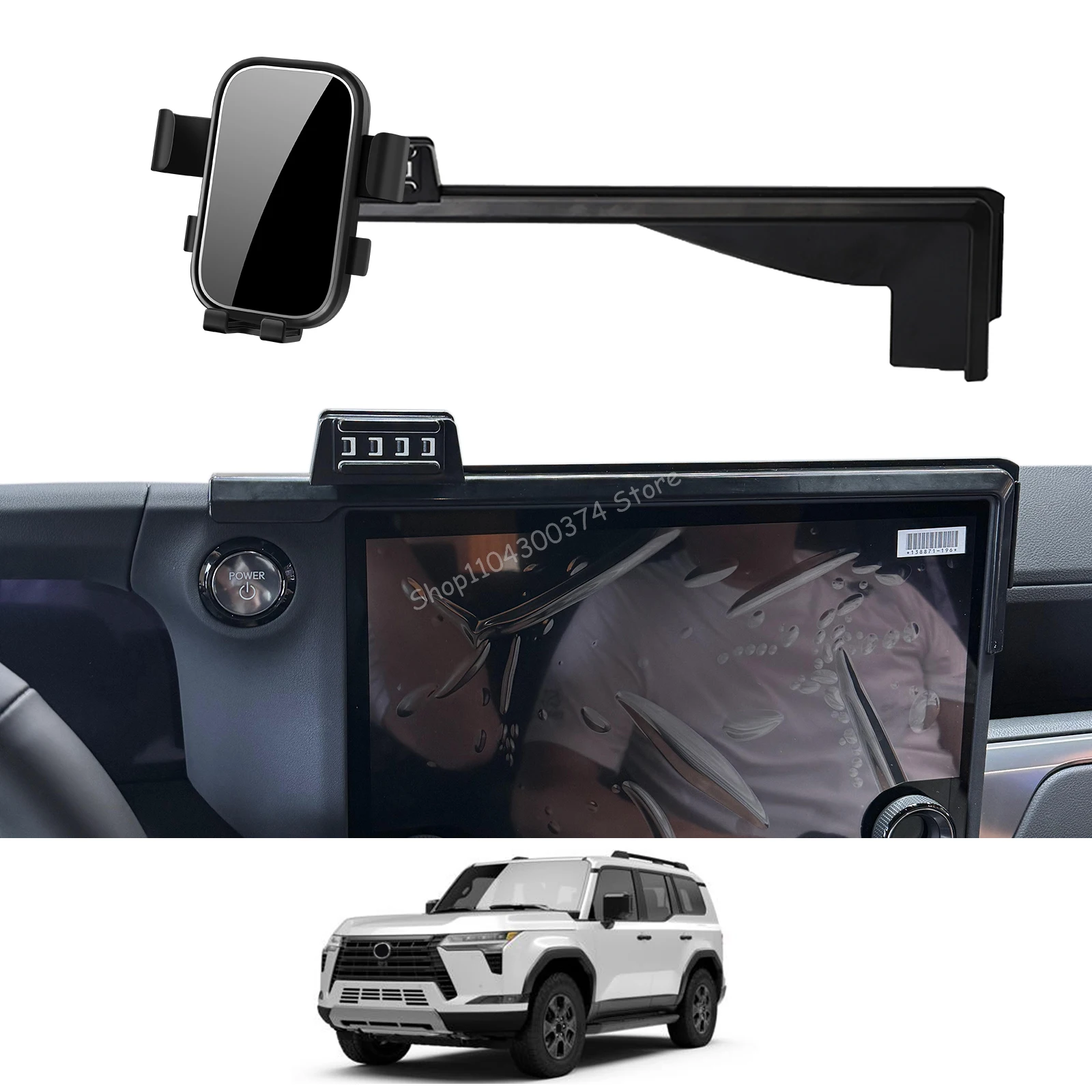 Car Mobile Phone Holder for Lexus GX 2024 2025 550 550h GX550 GPS Bracket Navigation Stand Auto Accessories