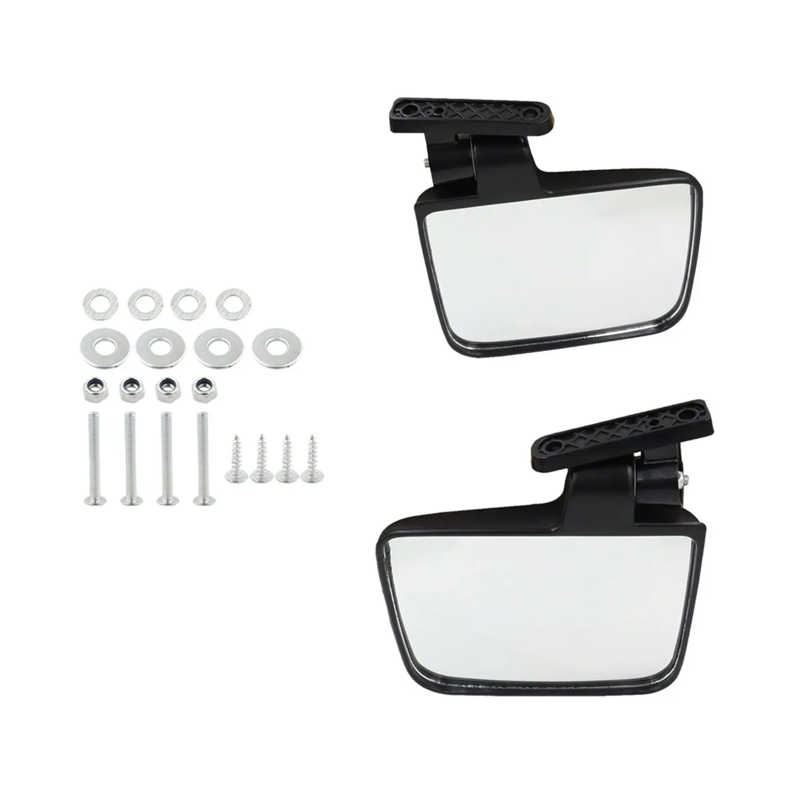 Folding Side View Mirrors Kit Mirror Face 17.7x13.5cm Convex Mirrors Vehicle Repair Parts Accessories