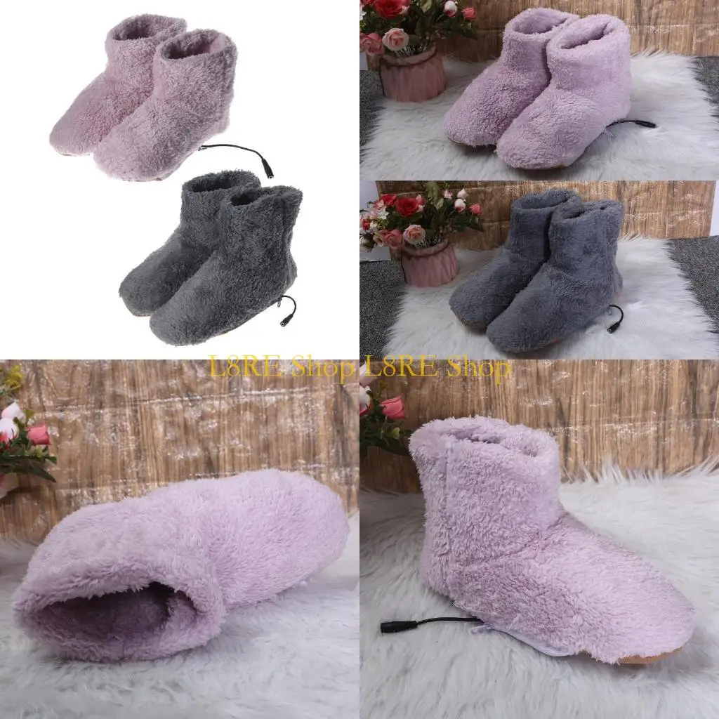 

L8RE грелки для ног с USB-подключением, плюшевые обогреватели для ног, зимняя обувь с подогревом, термотерапия для сна, грелки с