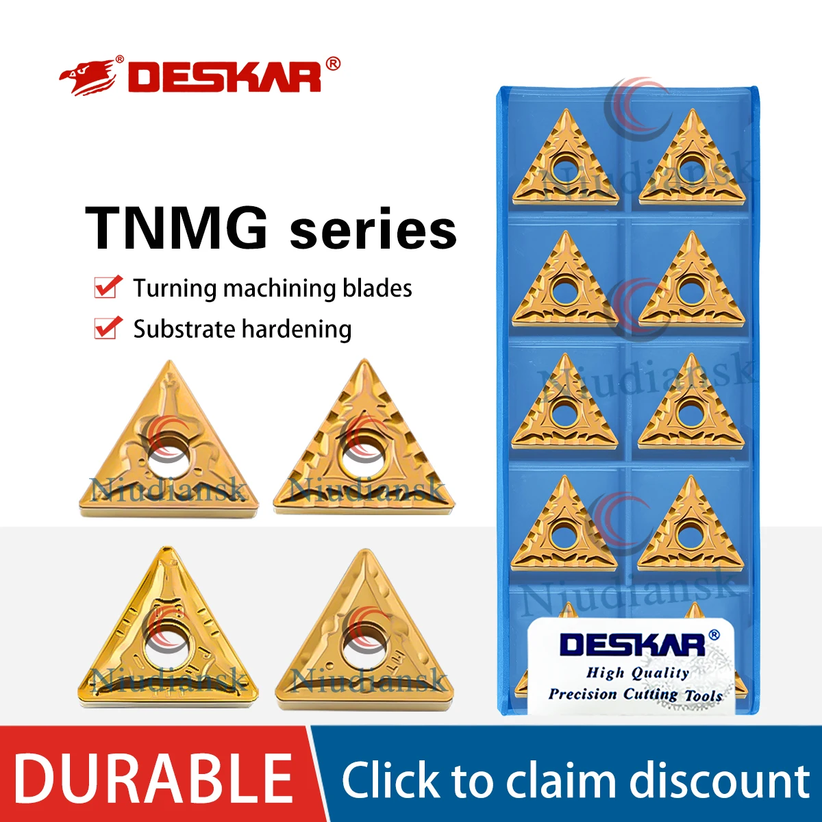 

TNMG160404/08/12-TM/-CQ/-HQ/-MA/-MT/-PM/-CM/R-VF LF9018 CNC Lathe Triangular Outer Circular Turning Tools Processing Steel Parts