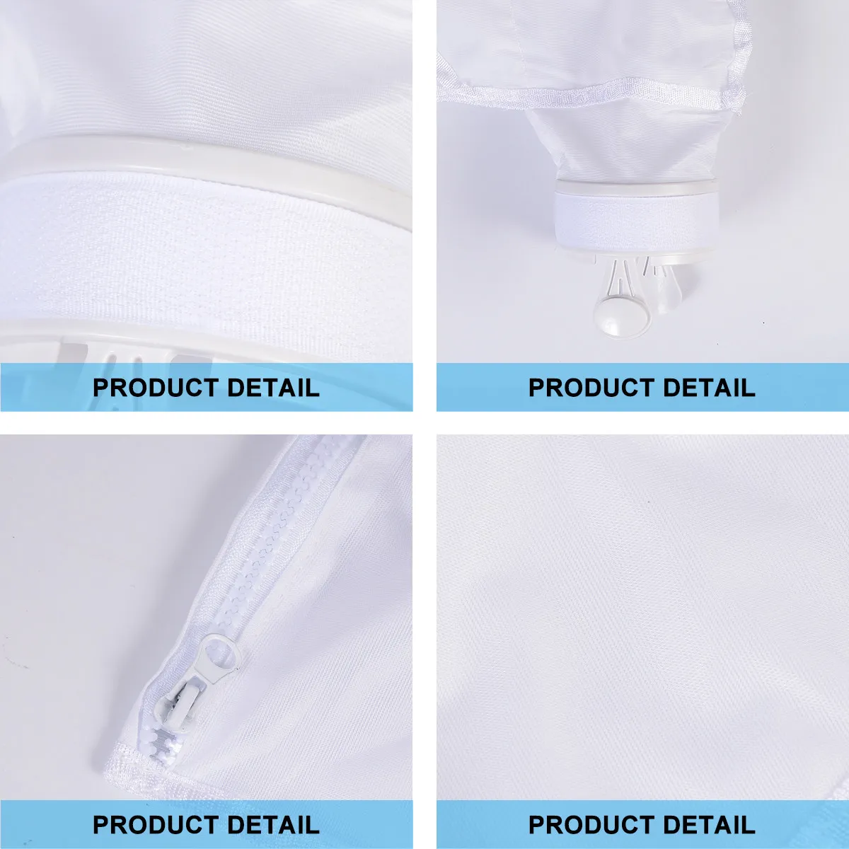 Bolsa de repuesto con cremallera para limpiador de piscinas, compatible con modelos 280 y 480, filtro de malla para hojas y residuos, bolsa multiusos para limpiador de piscinas