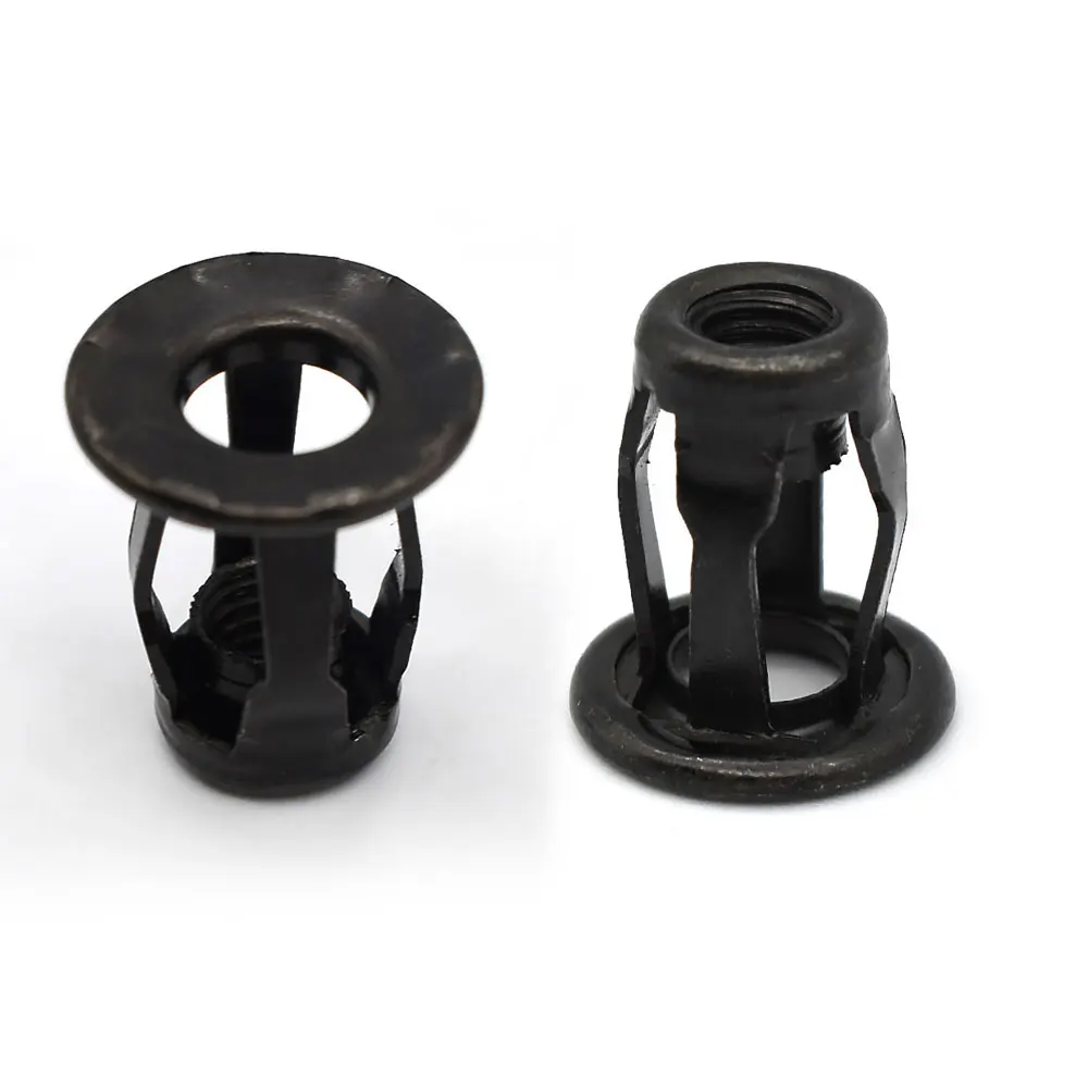 10Pcs Car Metal Screw Base Clamp  For A3 A4L A6L A8 Q3 Q5 Q7 Trunk Nuts Front Rear License Plate Fastener Clips