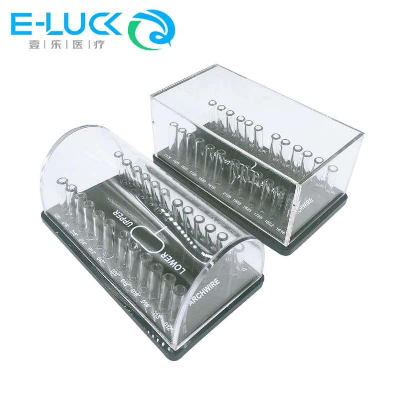 

Dental Arch Wires Holder Acrylic Organizer Holder Box Round/Rectangular Arch Wires Case For Orthodontic Preformed Wire