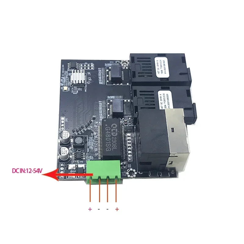 Imagem -02 - Módulo Conversor de Mídia Óptica Transceptor Ótico 20km 2sc 10 m 100m 155m Portas