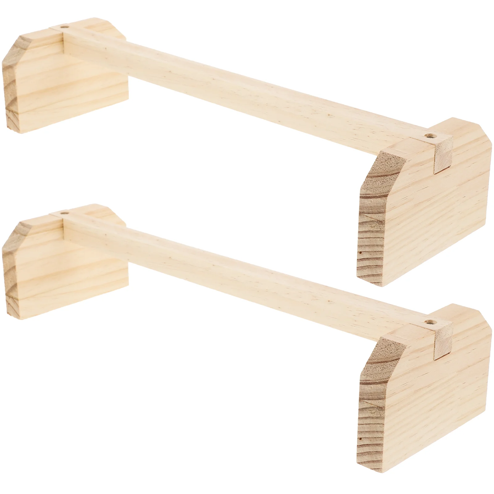 

2 Pcs Bird Toys Chicken Stand Parrot Plaything Rack Natural Perch Pet Accessories