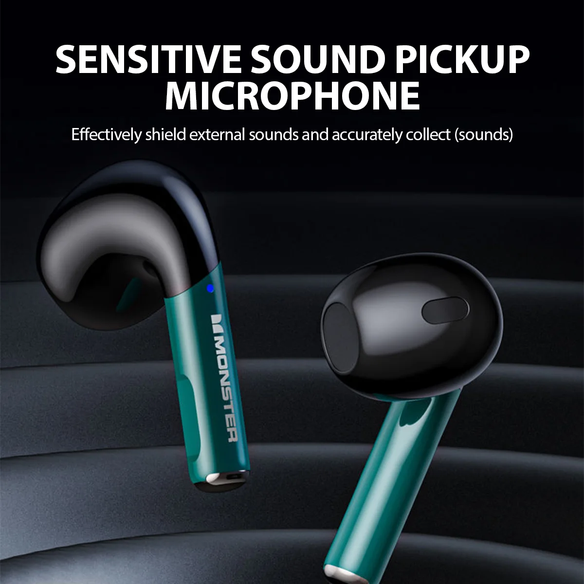 سماعات Monster Original Xkt16 Tws اللاسلكية بلوتوث 5.3 سماعات بلوتوث أصلية، صوت Hifi، الكمون المنخفض، وضع الاستعداد الطويل لألعاب الفيديو الاستماع إلى ألعاب الرماية الموسيقية #4