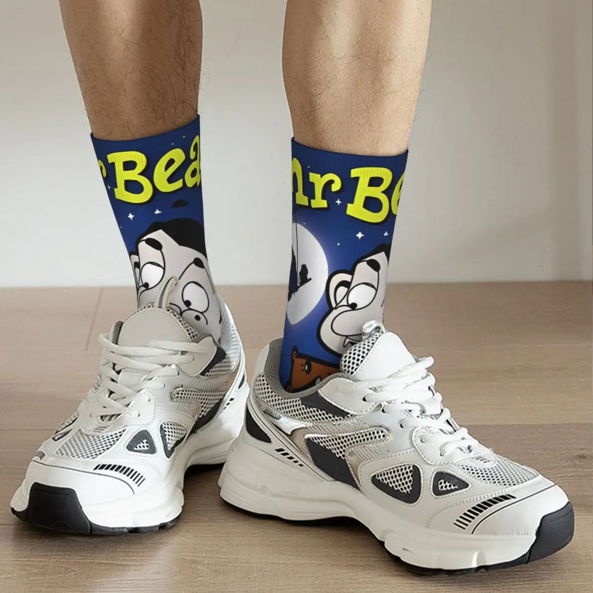 Mr. Bean Cartoon Halloween Socks Accessories For Men Women Middle Tube Socks Super Soft Wonderful Gifts