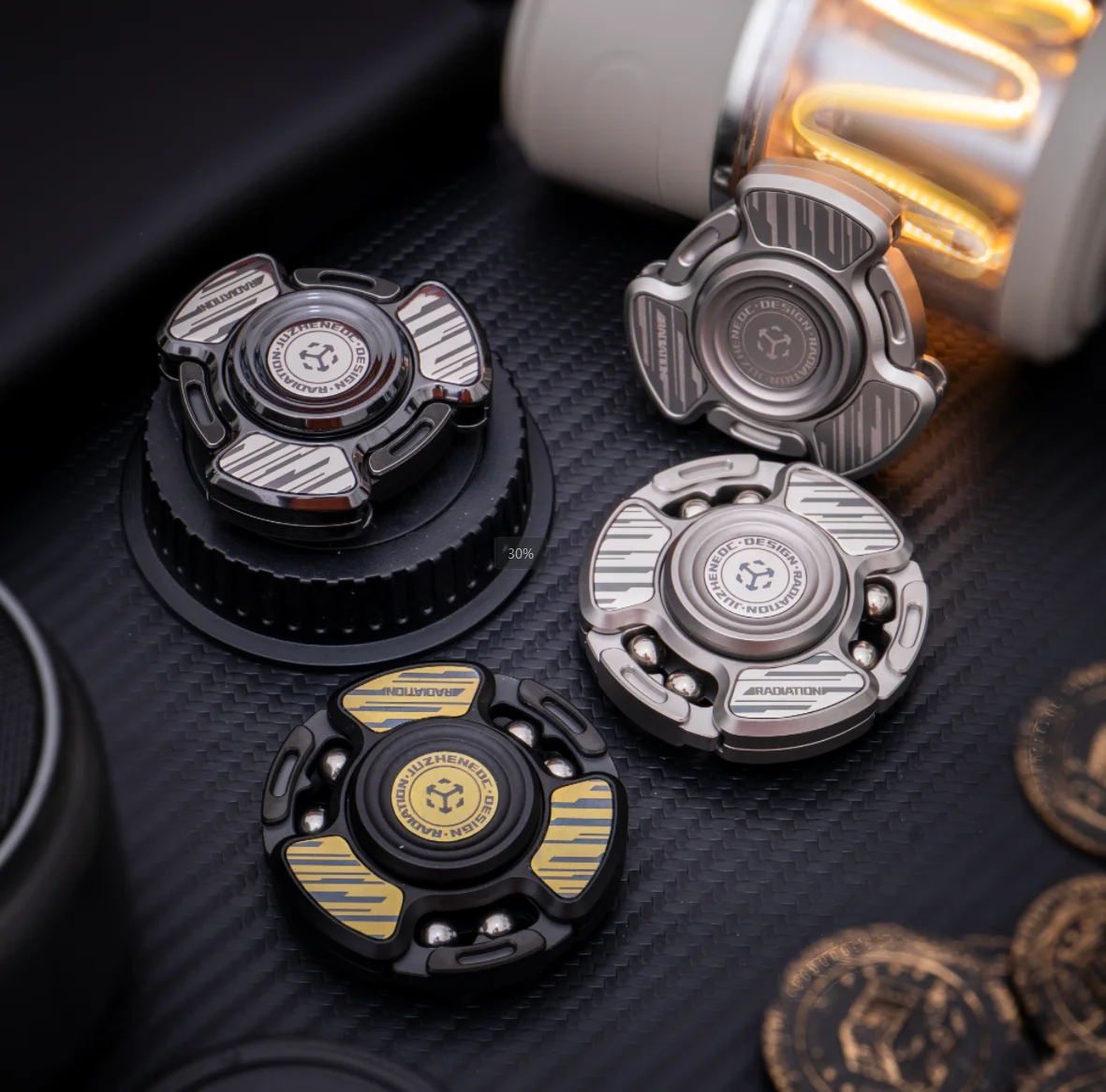 JUZHEDC Fidget spinner Radiation Armor-Opening Top Hand Spinner