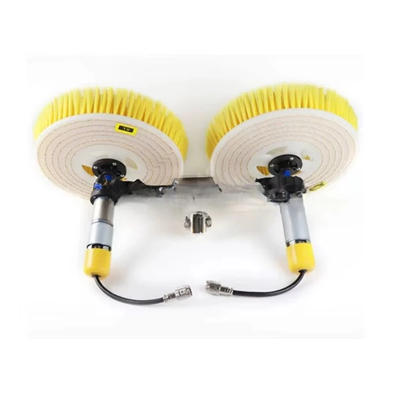 Electric Handle Cleaning Machine Kit Telescopic Pole Double-Head Brush for Solar Panels
