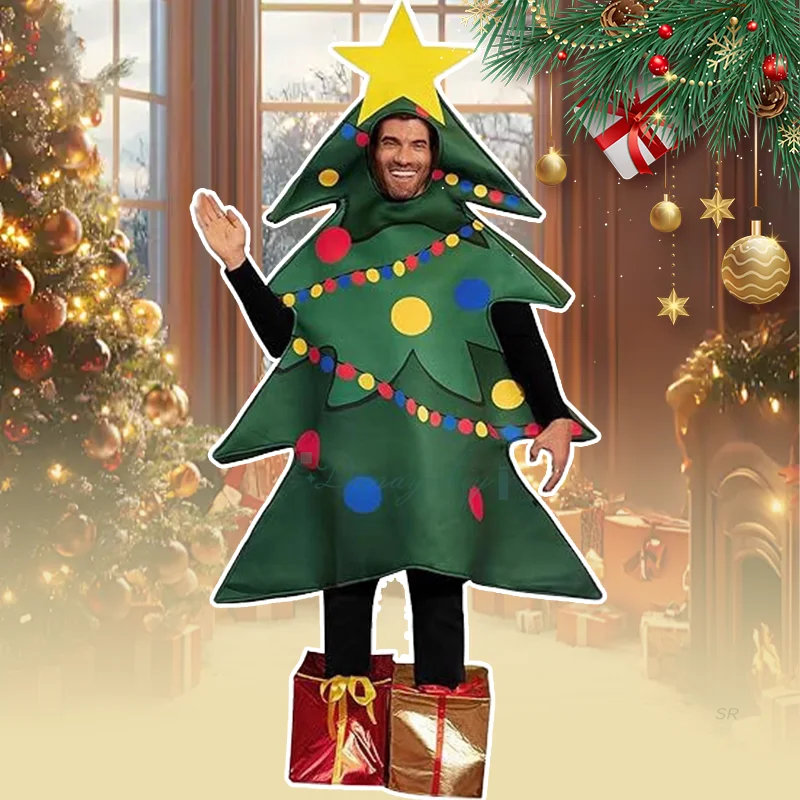 

Christmas Halloween Performance Foot Cover Christmas Tree Cosplay Costume Christmas Costume Prank Dress Up Funny Clothing