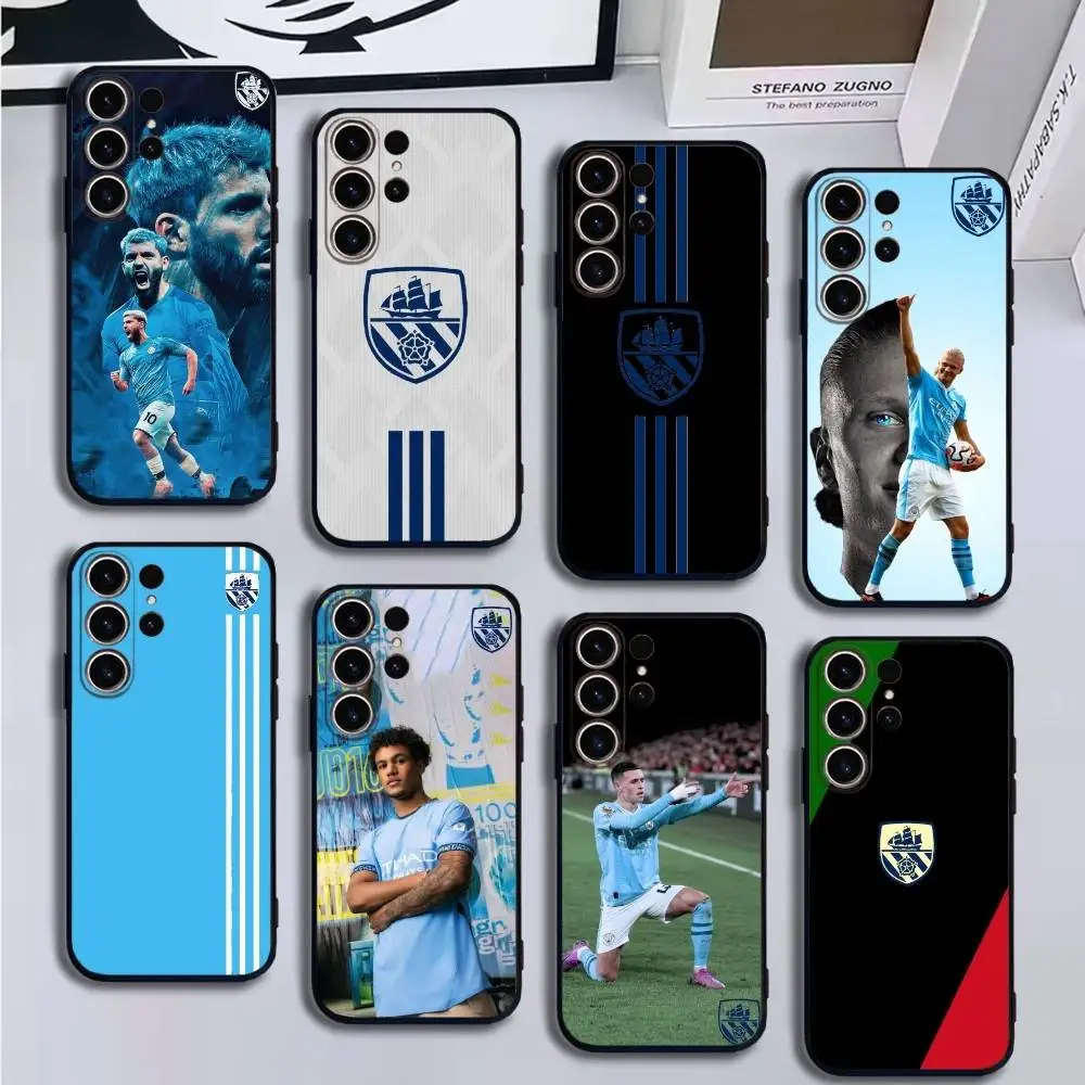 

Manchester-SS Phone Case For SamsungS25,24,21,22,23,30,Ultra,20,Plus,Fe,Lite,Note,10,9,Soft Black Cover