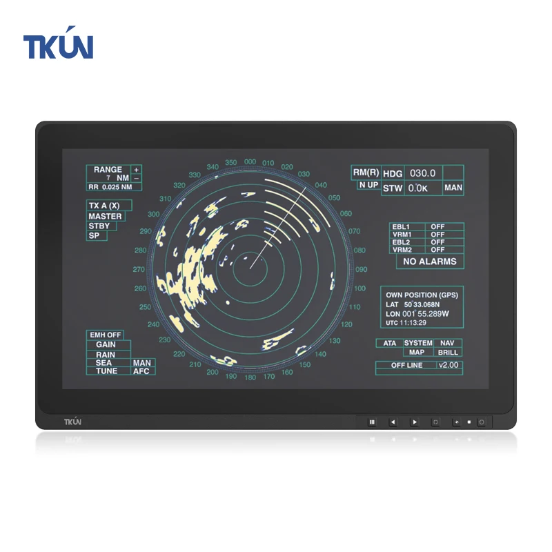 NEW TKUN  Outdoor IP65 Waterproof USB 1000Nits 15.6 Inch HD 1080P Capacitive Touchscreen LCD Monitor Black for Business