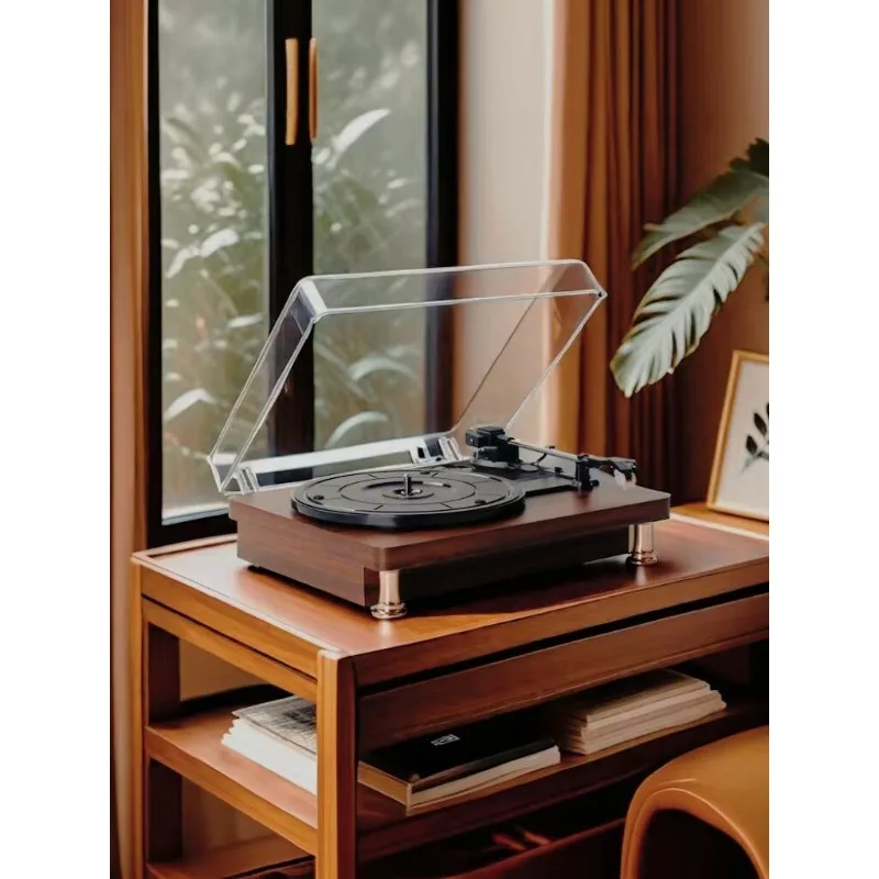 Vintage household ruby stylus vinyl record player living room decoration vintage stereo phonograph