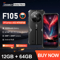 FOSSiBOT F105 Rugged Smartphone 10300mAh Android 14 OS 12+64GB Mobile Phone 20 MP Camera 6.745\