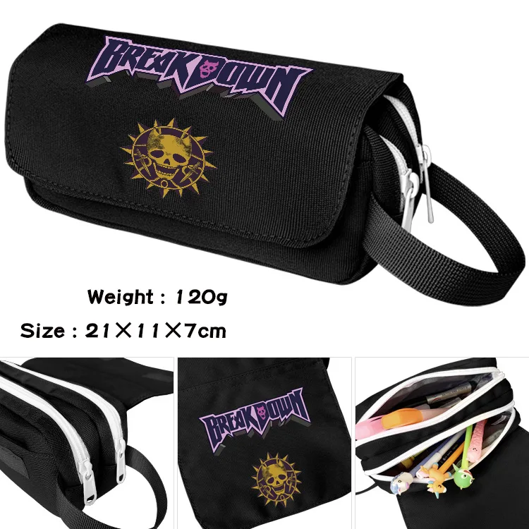 JoJo Bizarre Adventure Killer Queen Cartoon Pencil Cases Student School Stationary Pen Bags Makeup Cosmetic Bags