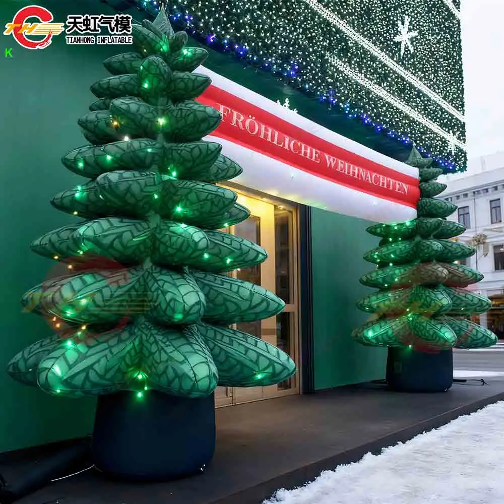 Fast Shipping Ground Opening Inflatable Archway Christmas Inflatable Arch Entrance with Blower for Sale