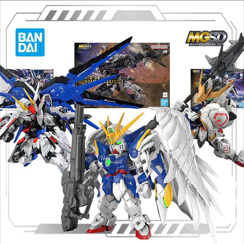 Bandai Original Model Kit MGSD GUNDAM BARBATOS FREEDOMB Anime Action Figure Assembly Model Toys ROBOT for Boys 120MM