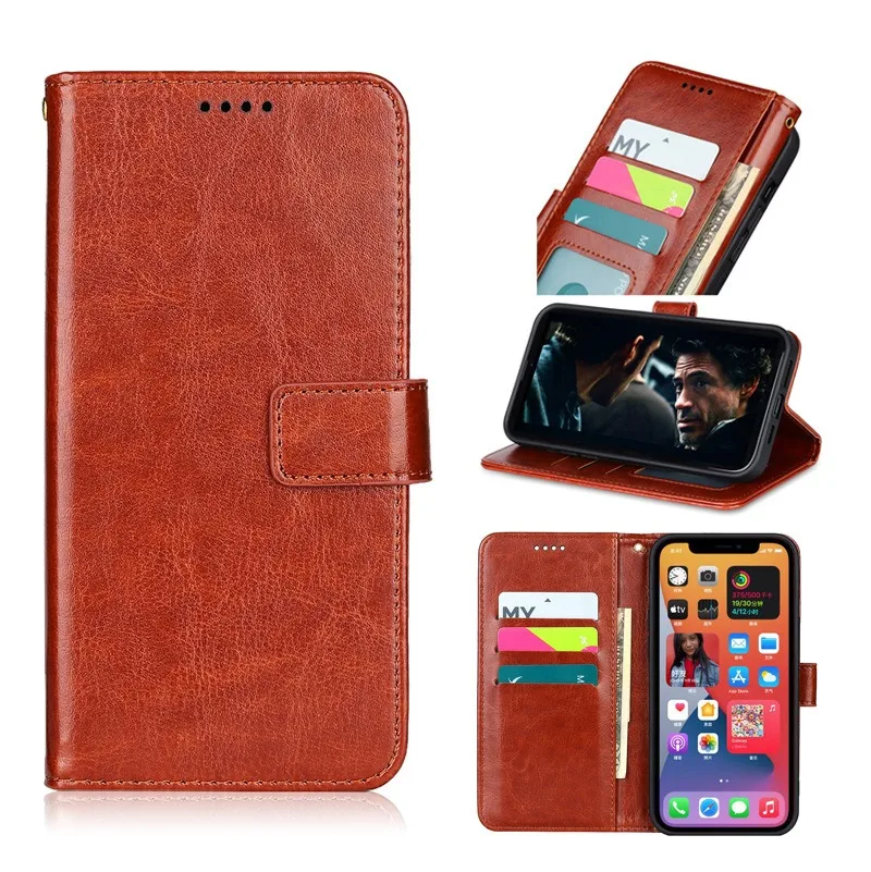 

For Blackview Shark 6/Shark 9/Shark 8/Color 8 Case Business Wallet PU Leather Back Case Cover Funda