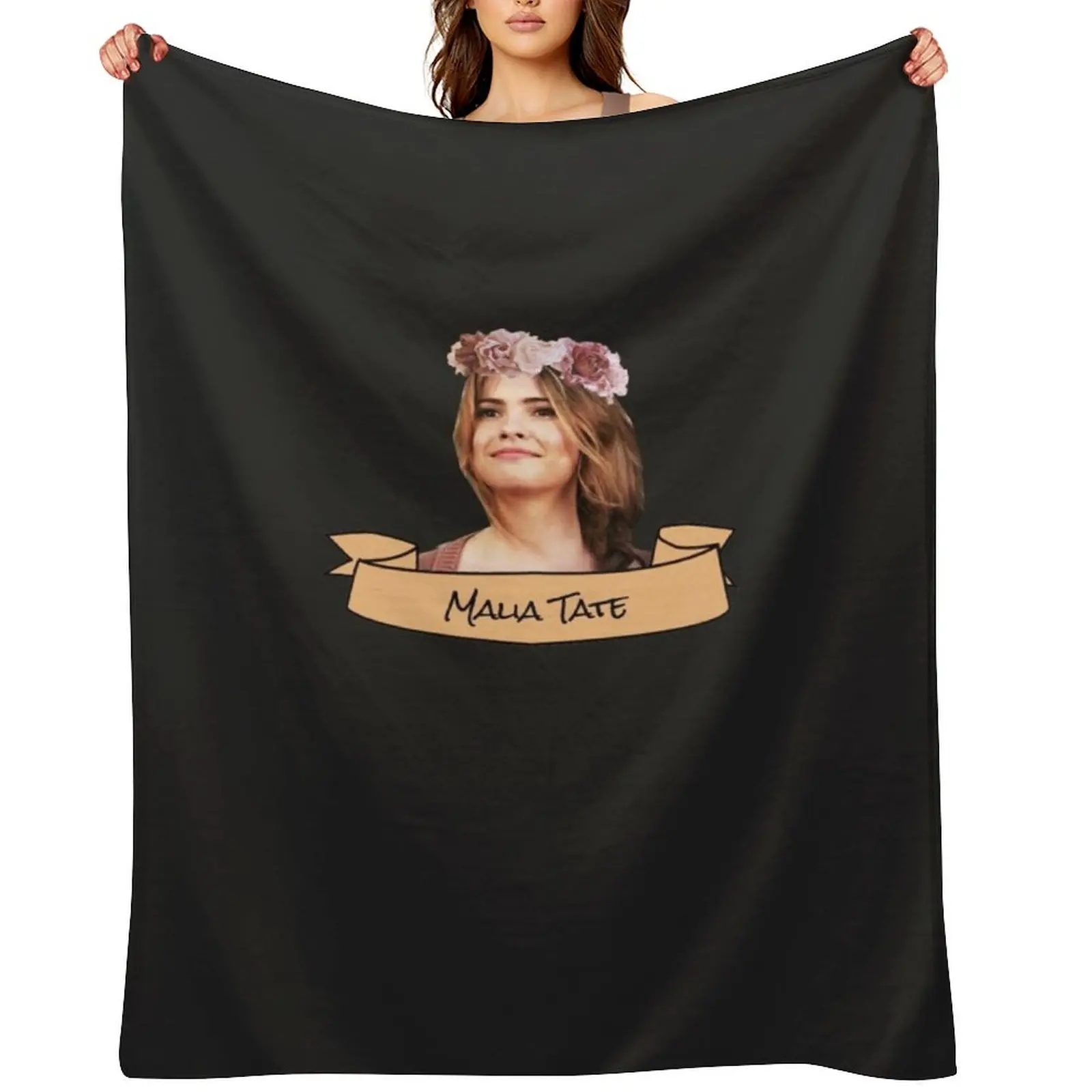

malia tate flower crown sticker Sticker Throw Blanket Stuffeds blankets and throws For Baby Heavy Blankets