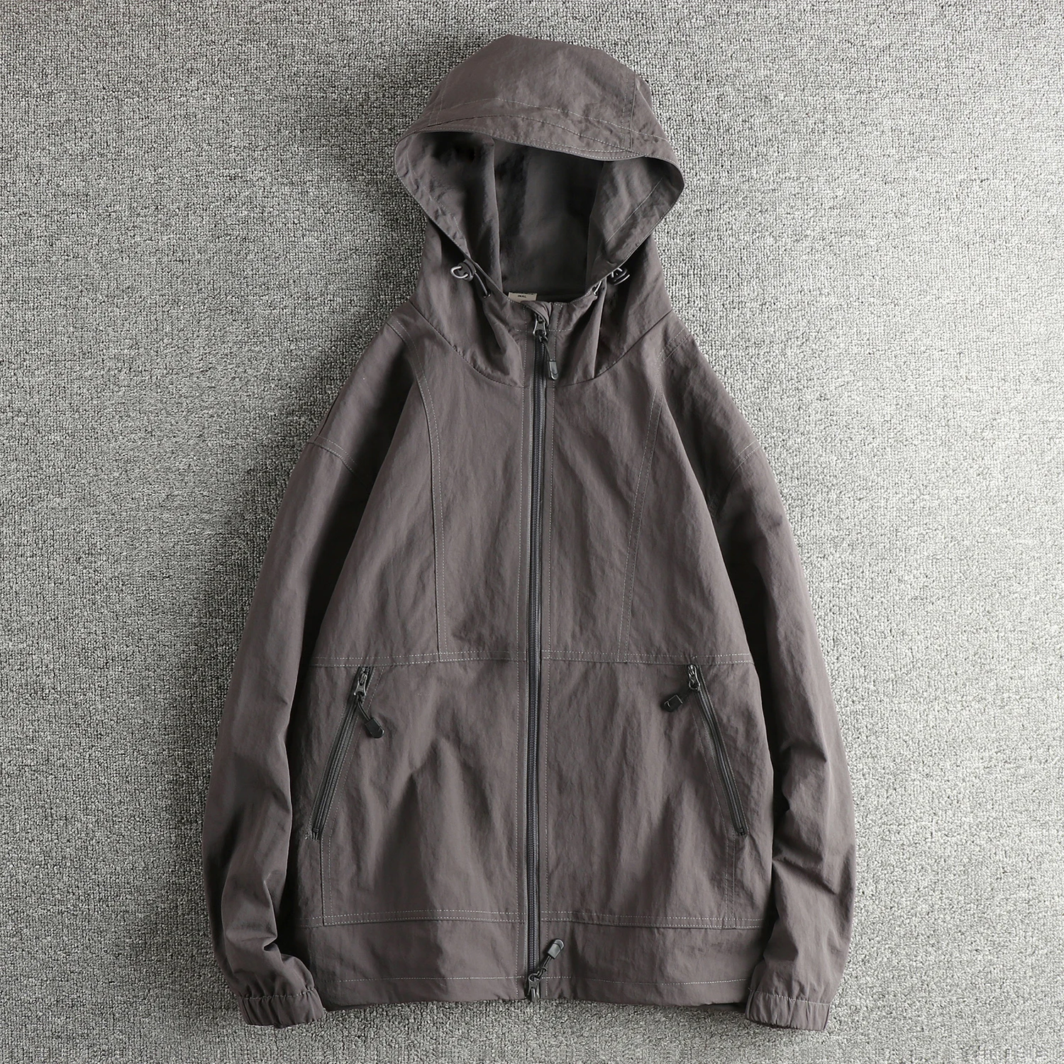 เสื้อโค้ทกันลมแบบมีฮู้ดสำหรับผ - Vintage Windbreaker Nylon บทวิจารณ์และราคา