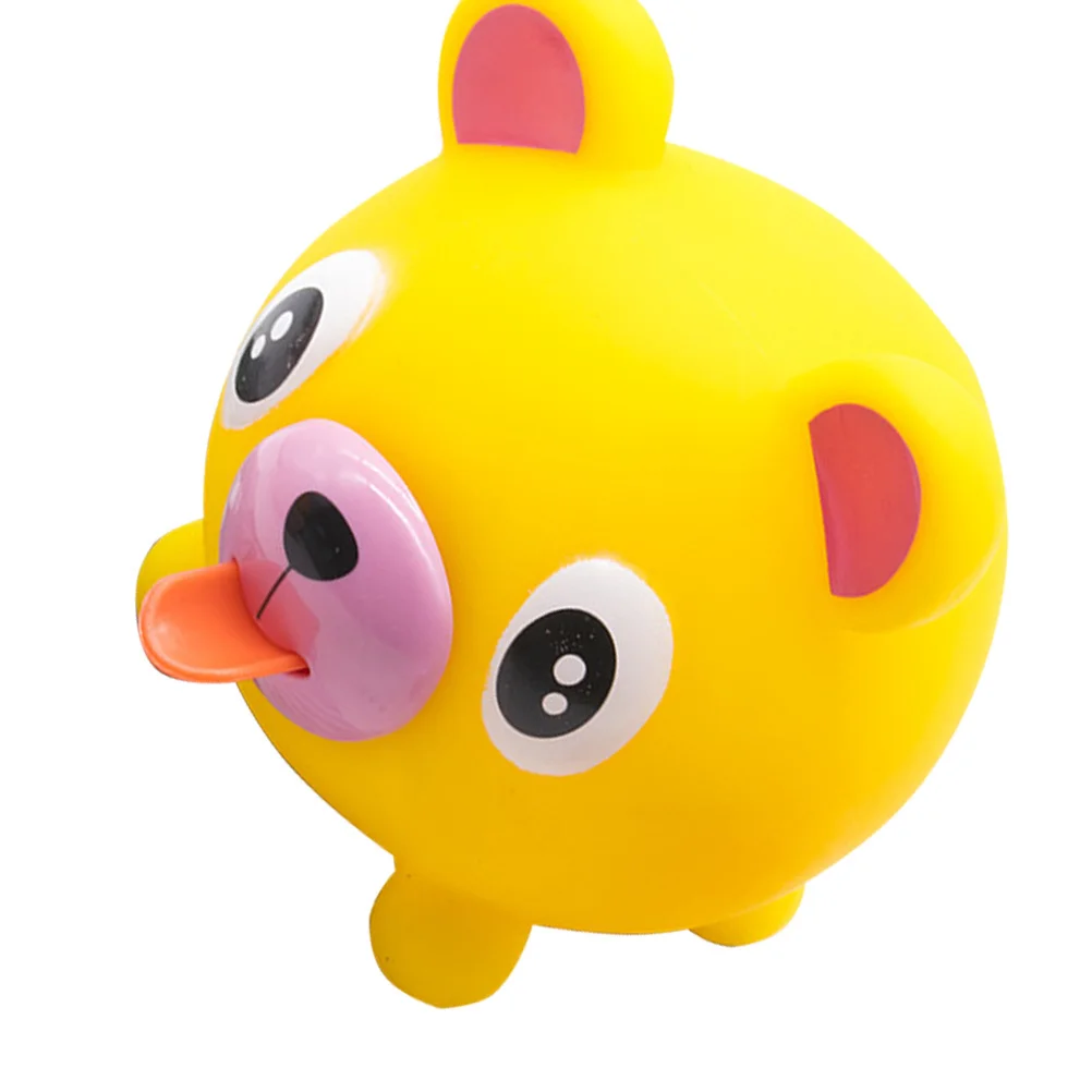 ตุ๊กตาหมีการ์ตูนบีบคลายเครียด ของเล่นบีบลิ้นสัตว์ บีบคลายความเครียด ของเล่นเสริมพัฒนาการเด็ก บีบลิ้น