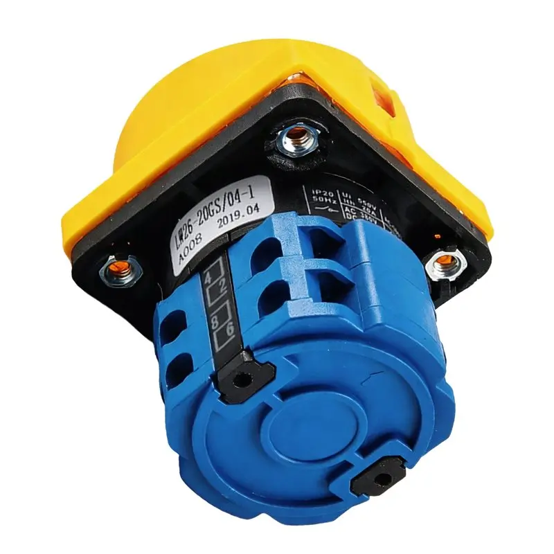 

ABWZ-OFF-ON 4-полюсные разъединители-выключатели LW26GS CA10 48X48мм, поворотный кулачковый переключатель под замок