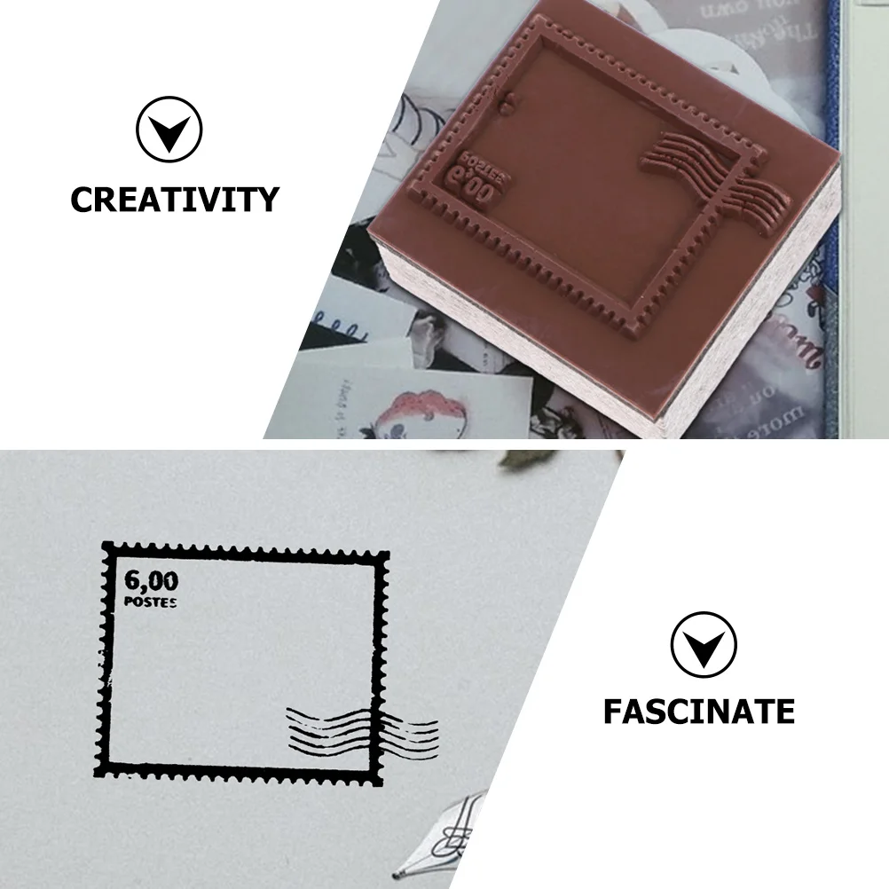 

2Pcs Wooden Decorative Creative Small Size Durable DIY Scrapbook Cards Journaling Craft Set