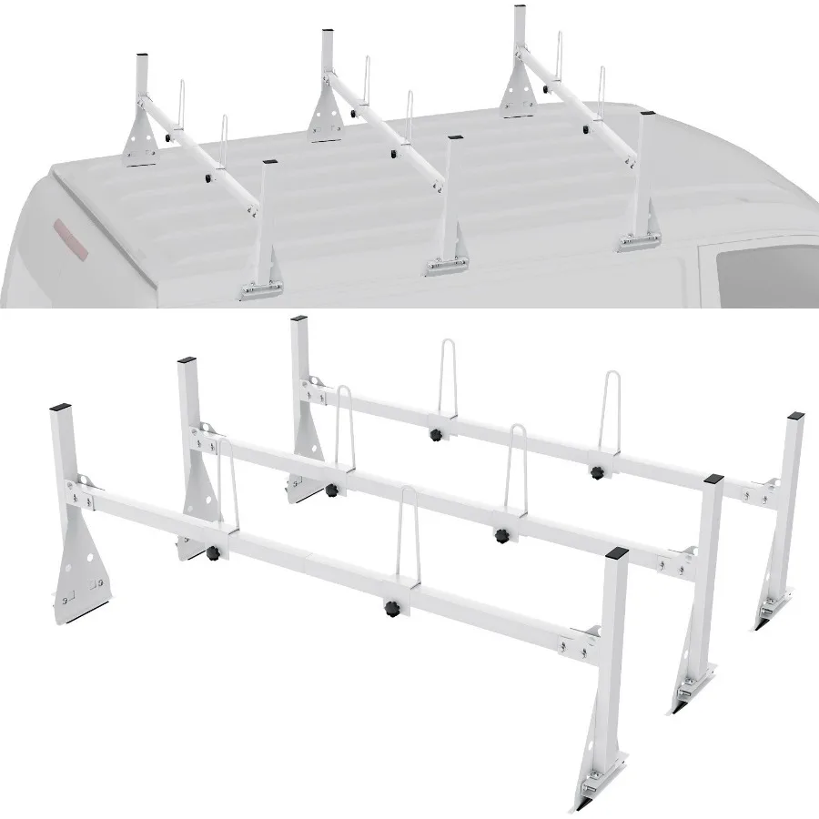Trailer Ladder Rack Van Roof Ladder Rack 800 lbs 56.763 inch Adjustable