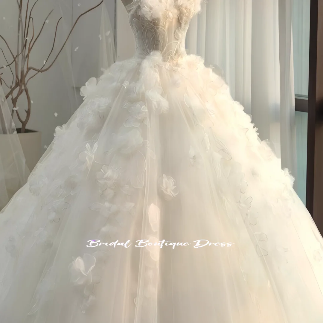 

Customized Exquisite sweetheart Off the Shoulder Ball Gown Wedding Party Dress Vestido De Noiva Train Bridal Gown Ball Gown