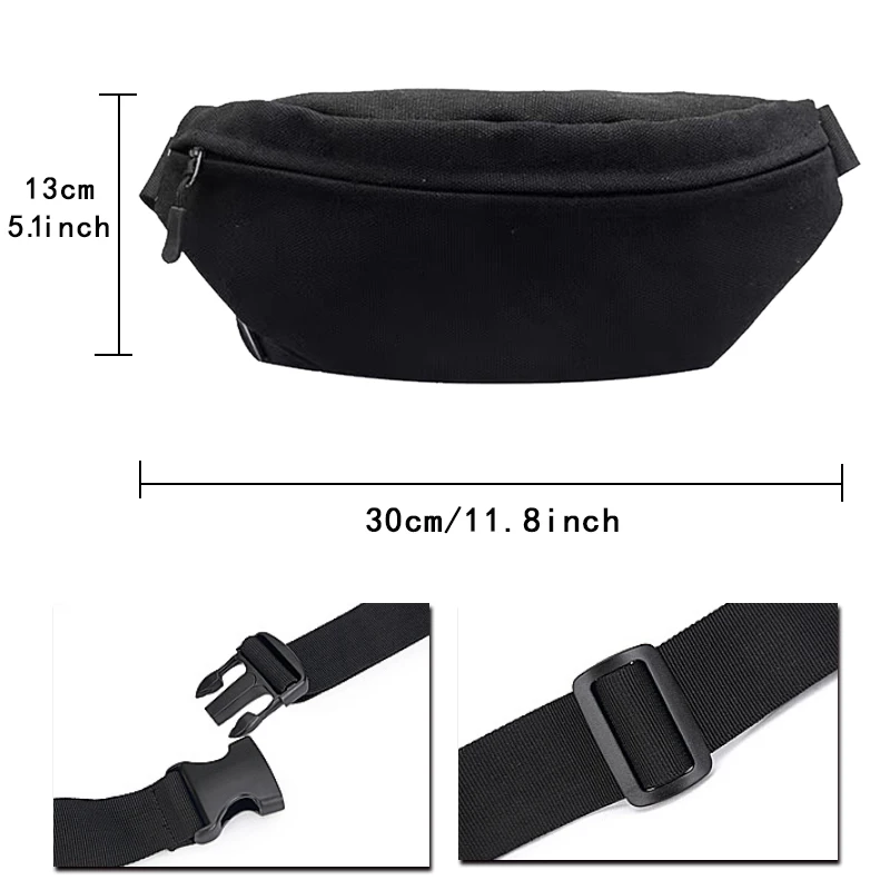 Outdoor Waist Bag Waist Bum Bag Running Sports Jogging Belt Pouch Zip Fanny Pack Mobile Phone Bag Cute Monster Print Chest Bags