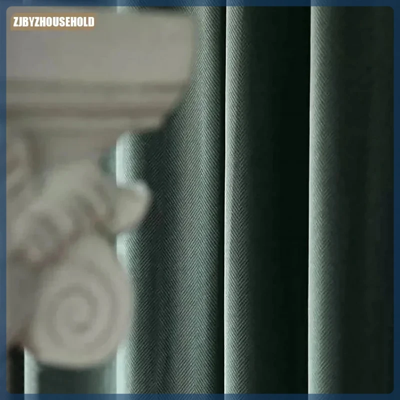 

New Velvet Curtains for Living dining Room Bedroom Light Luxury Solid Color Modern Drapes Windows Green Gray Beige Home luxury