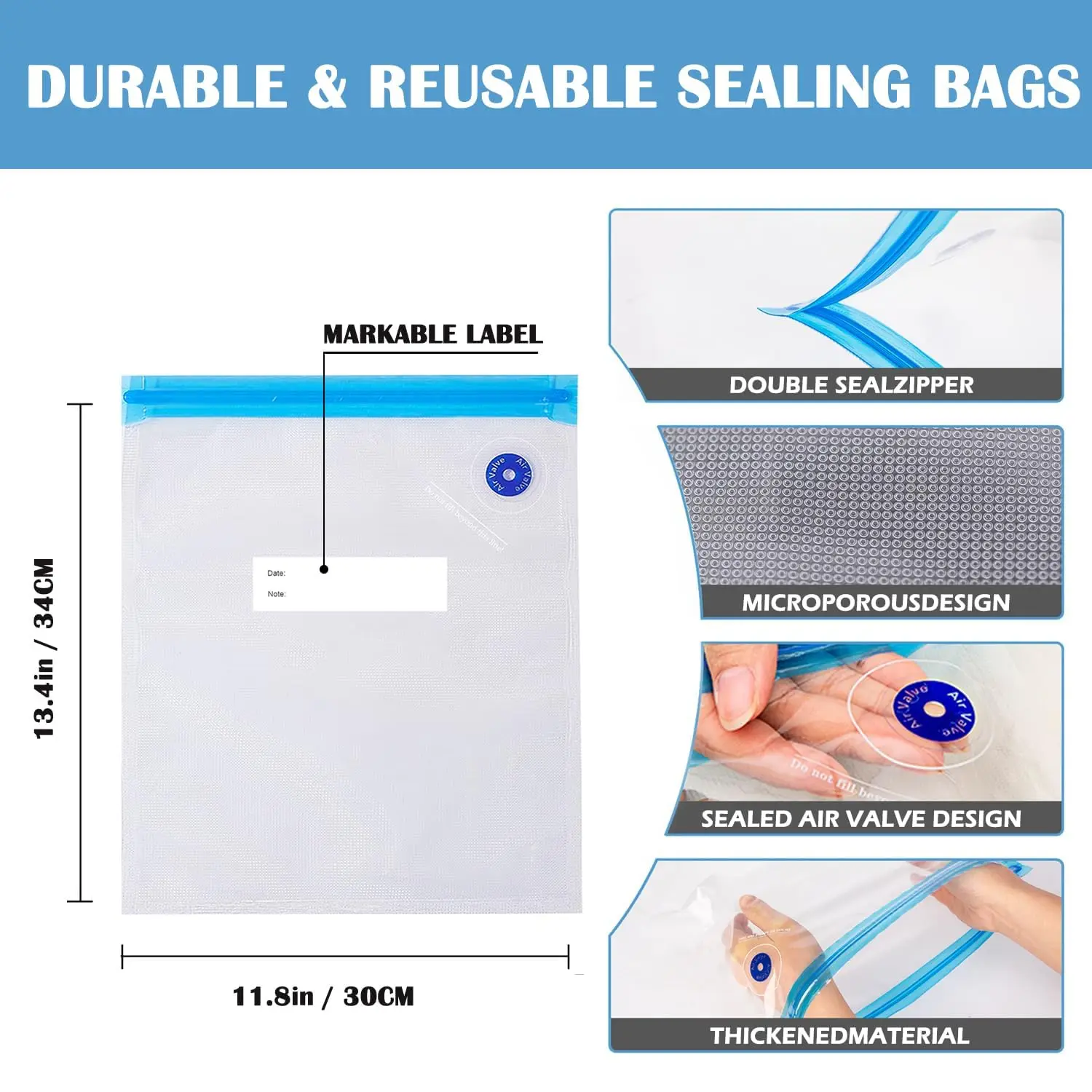 3D Printer Filament Storage Bag PLA ABS TPU Filament Vacuum Bag Filament Dryer Keep Dry Avoid Consumable Moisture