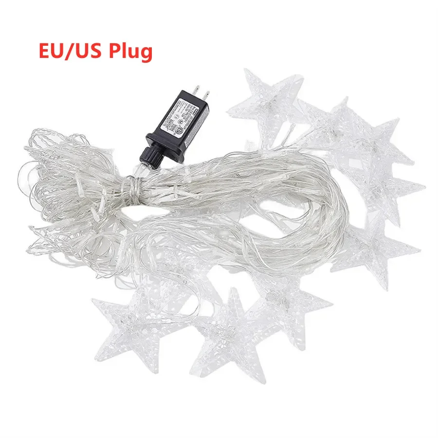 Guirxiété lumineuse LED en maille dégradée pour décoration de fête de vacances, rideaux de guirxiété de Noël étanches, lumières extérieures de jardin, prise UE et US