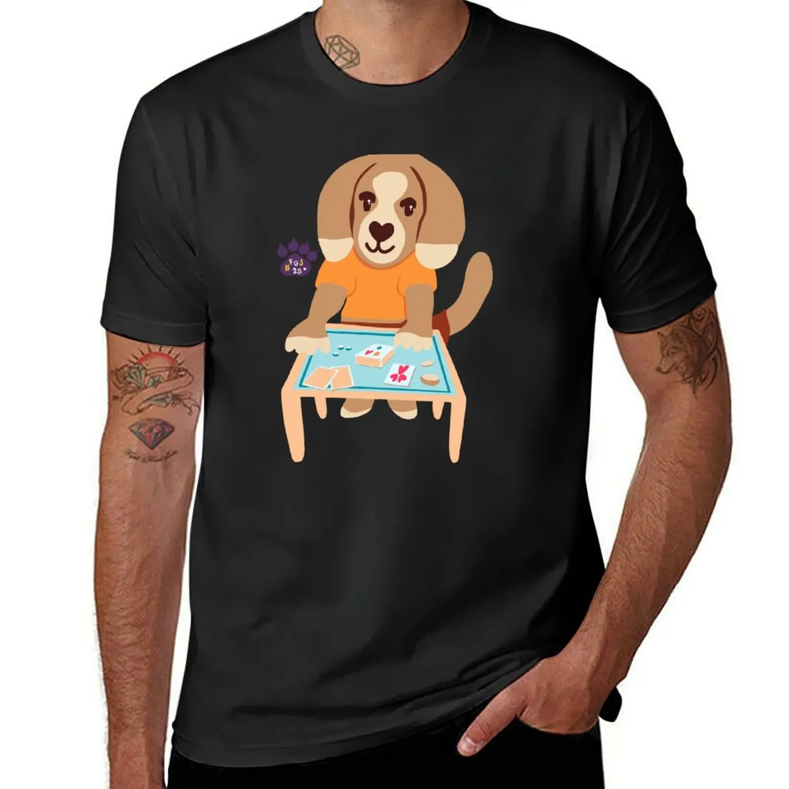 FGJ23 - Dog T-Shirt customs design your own tees summer top mens big and tall t shirts