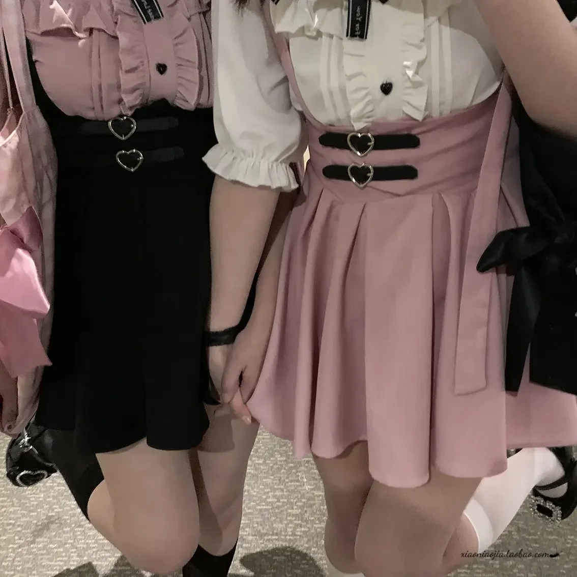 Japanse Lolita Hoge Taille Mini Jarretel Rokje Y2k Esthetische Zoete Vrouwen Solid Streetwear Gothic Jk Saia Feminina Harajuku Jupe