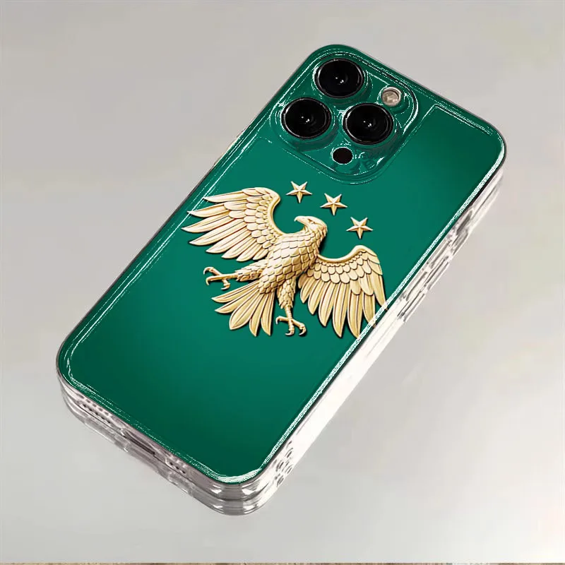 

Arabic-Style Eagle Wing Design Transparent Phone Case for Xiaomi 14T Pro 13 12 11 Lite 5G 14 13T 12T Pro Soft TPU Cover Funda