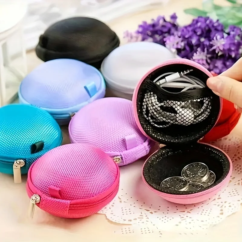 Multi-Functional Earphone Protective Sleeve Mini Holder Case Storage Protective Box Headphone USB Data Cable Protective Pouch