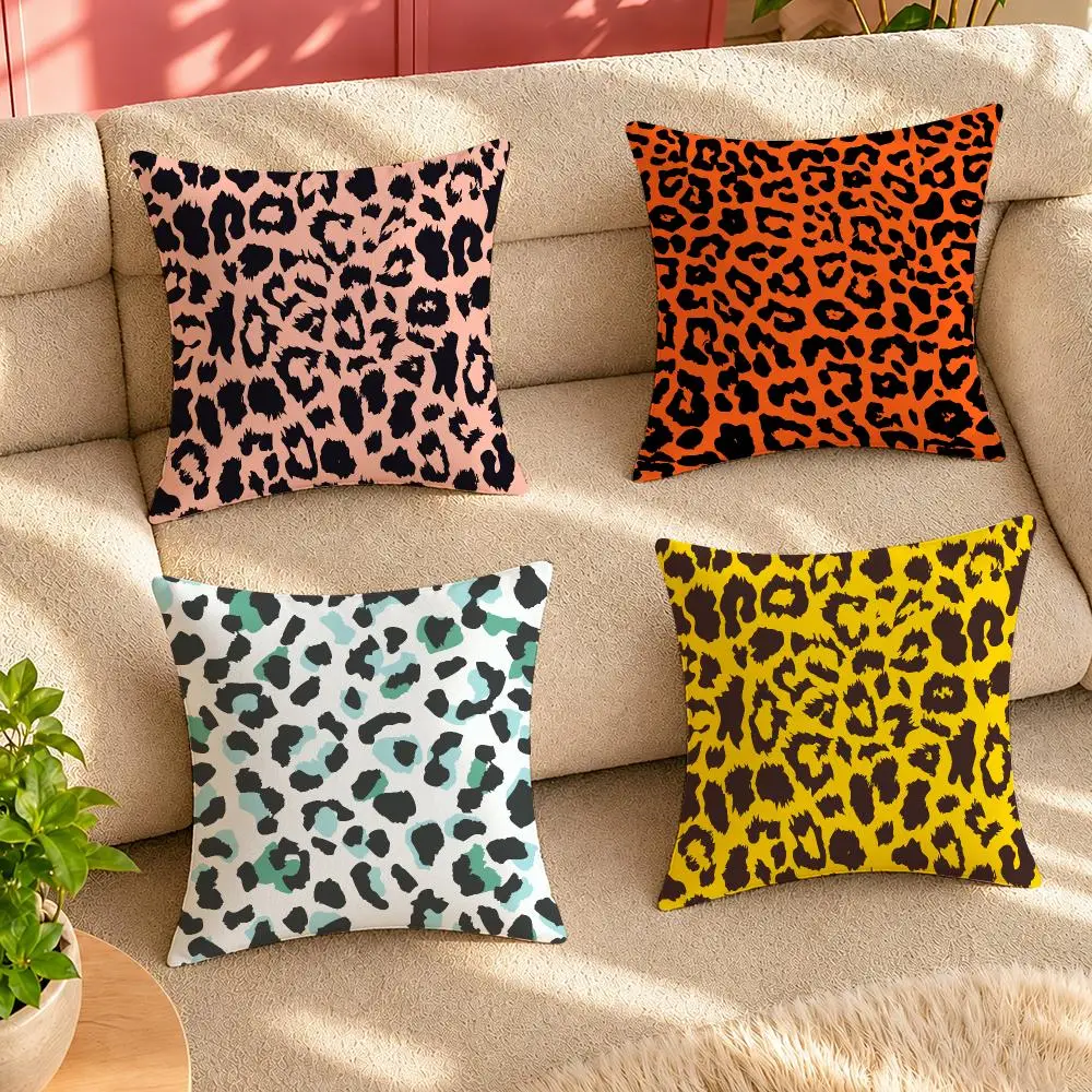 leopard print texture Cushion Cover Pillow Cover Decorative Throw Couch Home Decor for Living Room Sofa