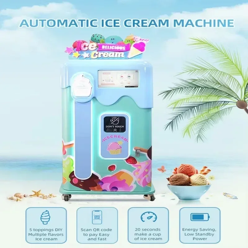 

Commercial Ice Cream Makers Hot Selling Ice Cream Making Machine Frozen Yogurt Machine Automatic Vending Machine For Sale