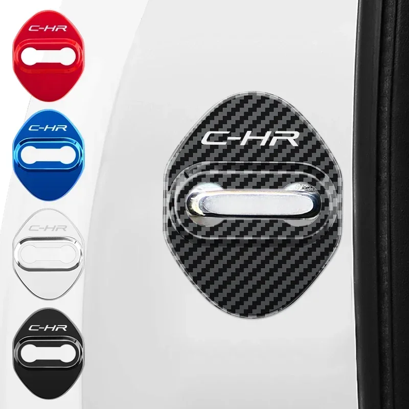 Car Styling Car Accessories Door Lock Cover Case For Toyota C-HR 2018-2021 Auto Emblems Stickers