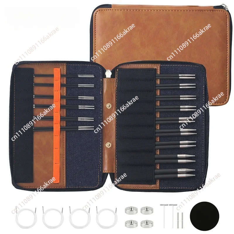 for Stainless Steel Removable Sweater Knitting Needle Tool Set 15 Pay 11.5cm 2.0-8.0 Sweater Supplies