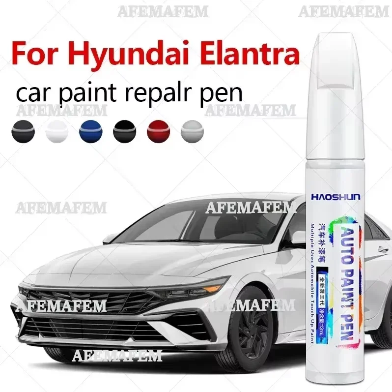 For Hyundai Elantra 1990-2025 J2 XD HD MD/UD AD CN7 Paint Repair Pen Touch Up Scratch Remover DIY Auto Accessories Black White