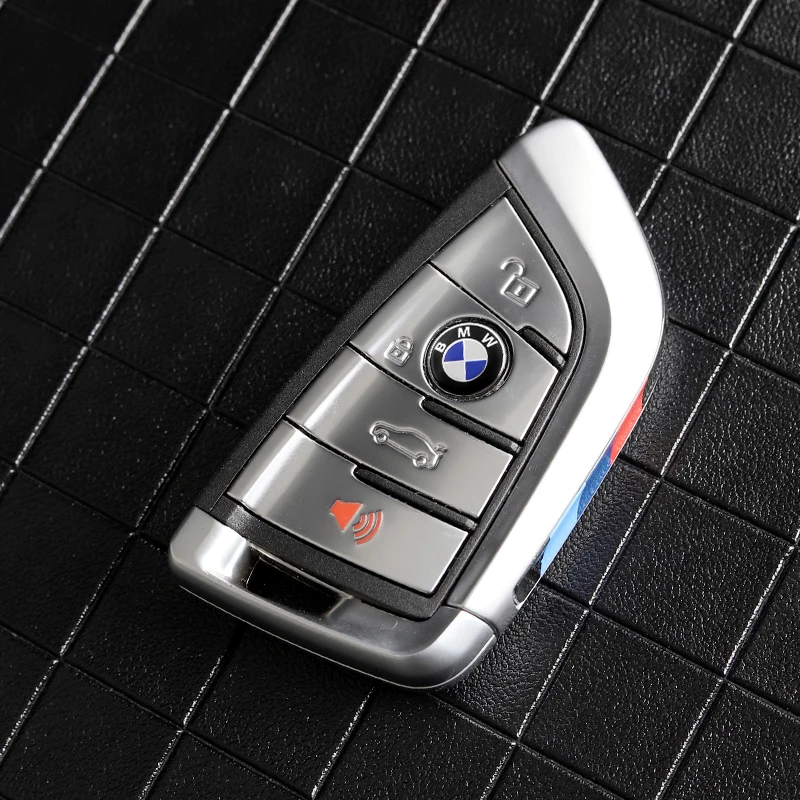 11/14MM 3D Aluminum Car Key Shell Stickers For BMW G20 X3 F25 E30 F31 E83 F20 E61 Serie 1 E53 F36 F32 X1 X2 X3 M3 M5 M6