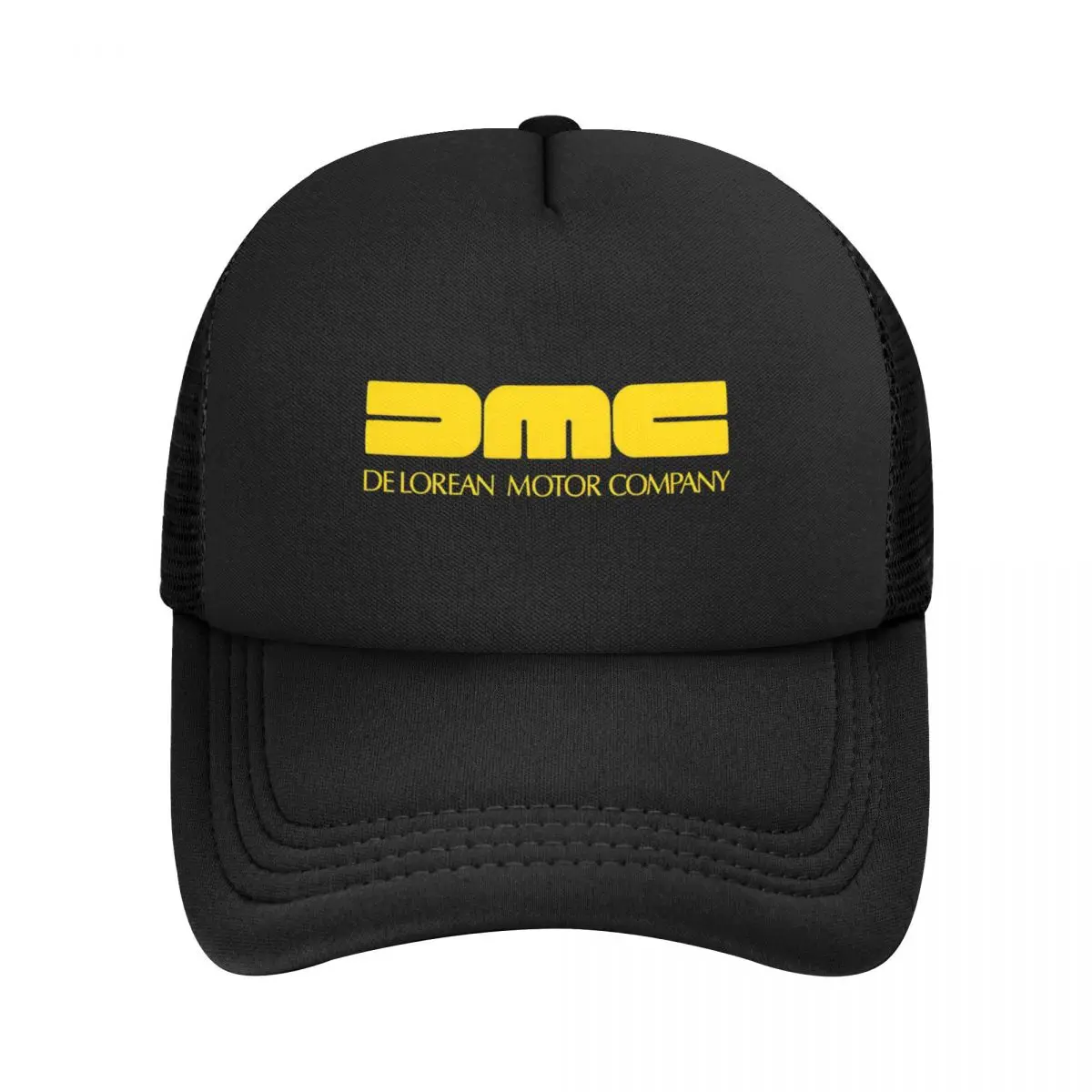 DMC Delorean-Motor Company Trucker Hat Men Women Fashion Hat Trucker Worker Cap Sun Caps Breathable Mesh Baseball Cap Summer