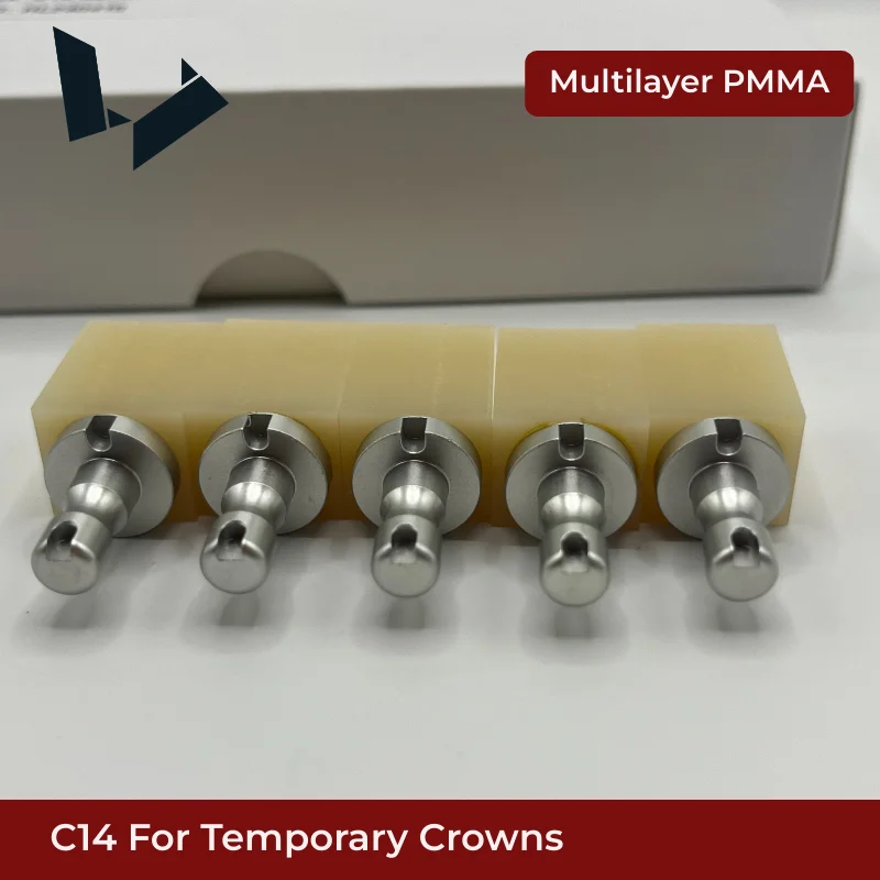 

5Pcs/Box Sirona CEREC/InLab PMMA Blocks C14 Multilayer Dental Resin Block for Temporary Crown and Bridge Chairside PMMA